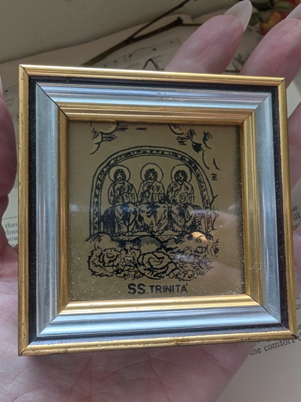 Gold and Silver Framed Religious Print - SS. Trinità - Picture 4 of 7